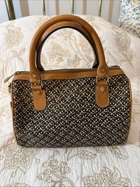 Eric Javits Straw Top handle handbag small